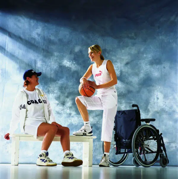 Sportler mit Rollstuhl
